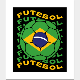 Futebol Brasil Posters and Art